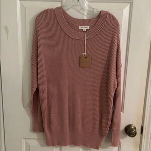 Blu Pepper Dusty Rose Crew Neck Sweater